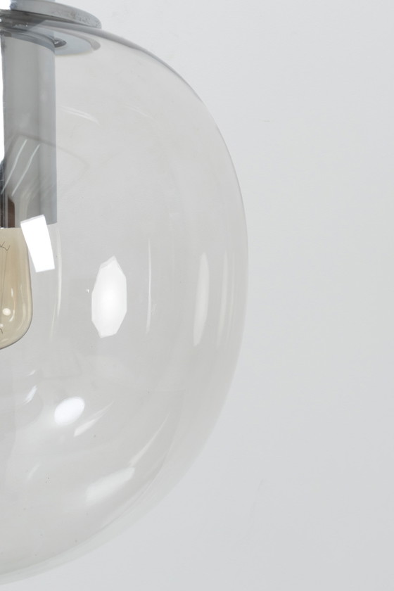 Image 1 of Vintage glazen bol hanglamp