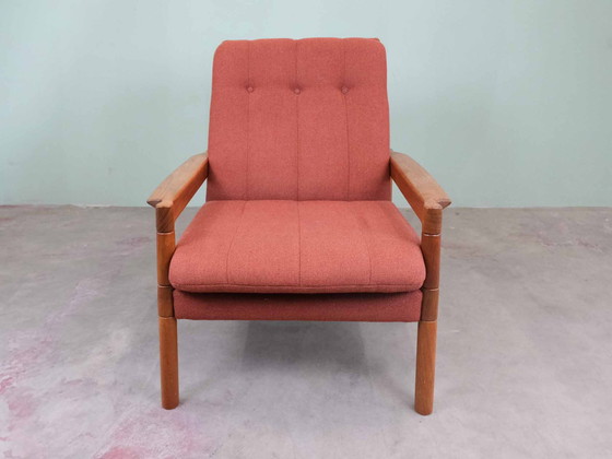 Image 1 of Vintage bankstel fauteuil 2-zits 3-zits deens teakhout