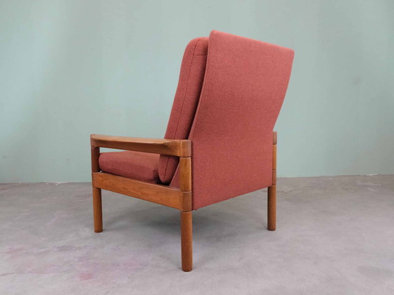 Image 1 of Vintage bankstel fauteuil 2-zits 3-zits deens teakhout