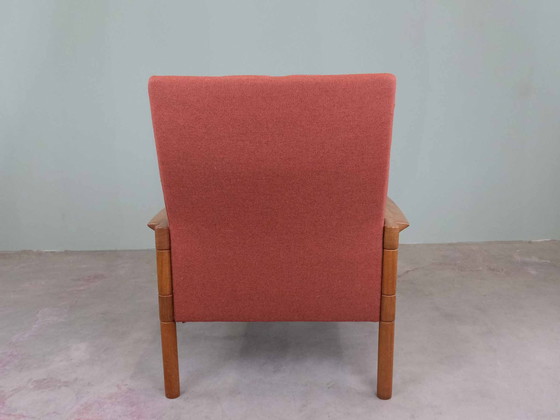 Image 1 of Vintage bankstel fauteuil 2-zits 3-zits deens teakhout