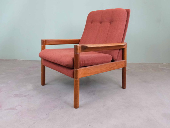 Image 1 of Vintage bankstel fauteuil 2-zits 3-zits deens teakhout