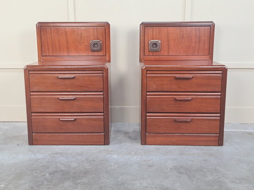 2 X Hulsta Vintage Nachtkastjes