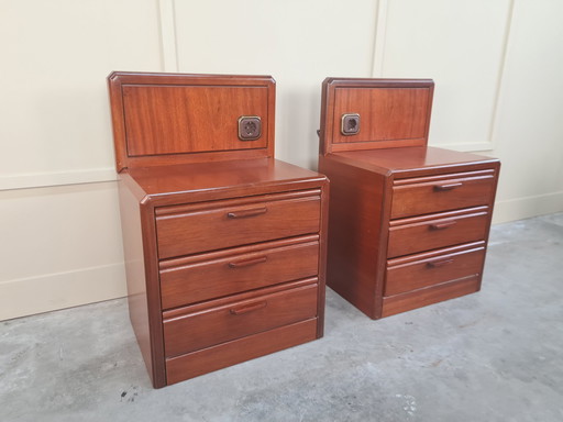 2 X Hulsta Vintage Nachtkastjes