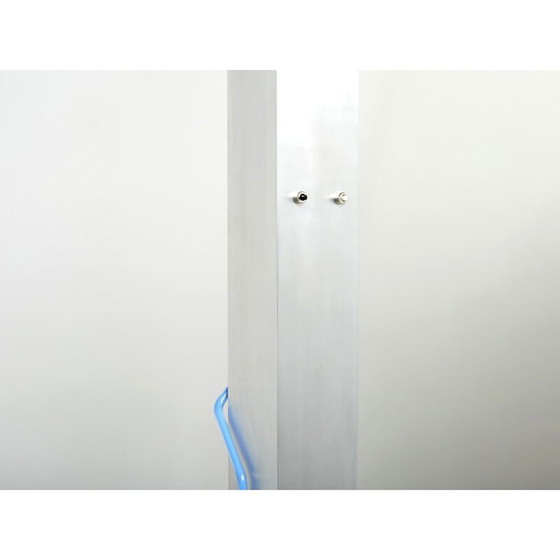 Image 1 of Vintage Neon blauwe stalen vloerlamp van Rudi Stern en Dan Chelsea voor Kovacs, 1983