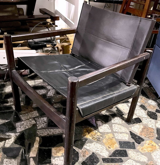 Image 1 of Palissander Safari Stoel Door Michel Arnoult