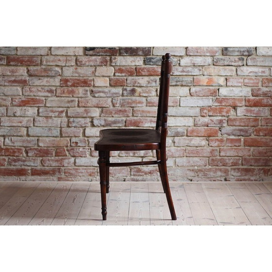 Image 1 of Vintage bank van gebogen hout voor Jacob en Josef Kohn, 1901