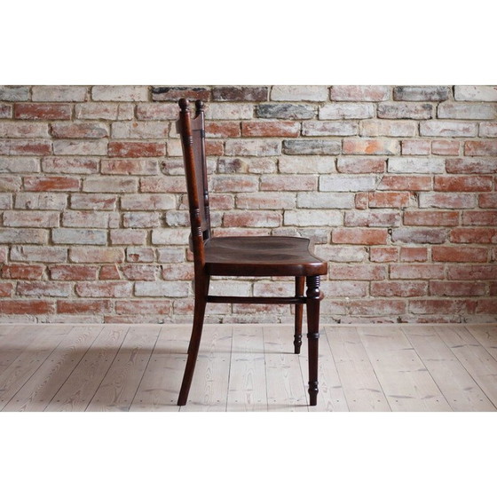 Image 1 of Vintage bank van gebogen hout voor Jacob en Josef Kohn, 1901