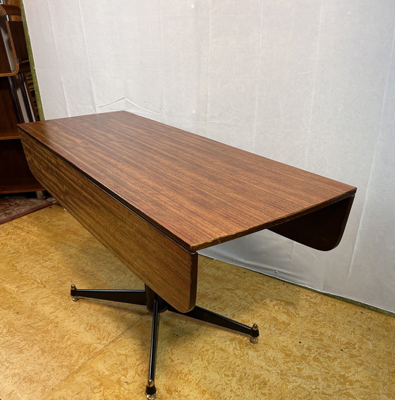 Image 1 of Mid Century Retro Vintage Tola uitschuifbare eettafel en 6 stoelen van Gplan Librenza 1960