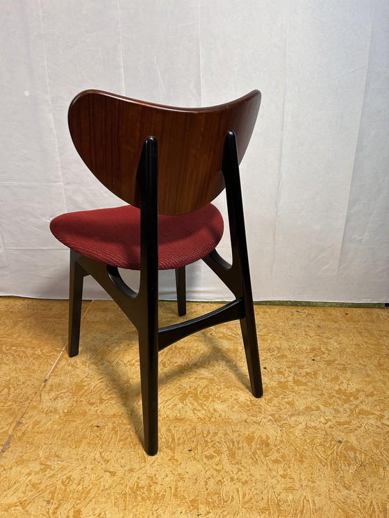 Image 1 of Mid Century Retro Vintage Tola uitschuifbare eettafel en 6 stoelen van Gplan Librenza 1960