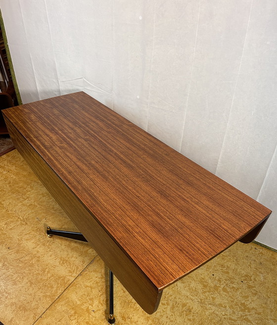 Image 1 of Mid Century Retro Vintage Tola uitschuifbare eettafel en 6 stoelen van Gplan Librenza 1960