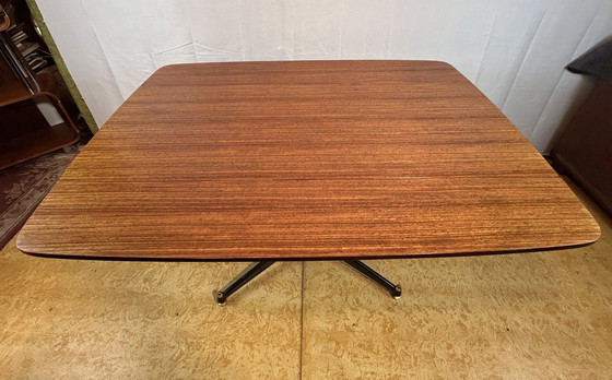 Image 1 of Mid Century Retro Vintage Tola uitschuifbare eettafel en 6 stoelen van Gplan Librenza 1960