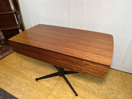 Image 1 of Mid Century Retro Vintage Tola uitschuifbare eettafel en 6 stoelen van Gplan Librenza 1960