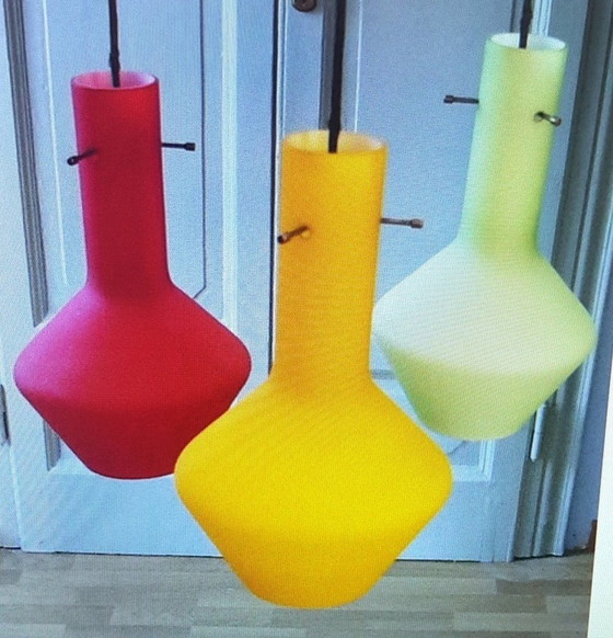 Image 1 of Italiaanse glazen hanglamp