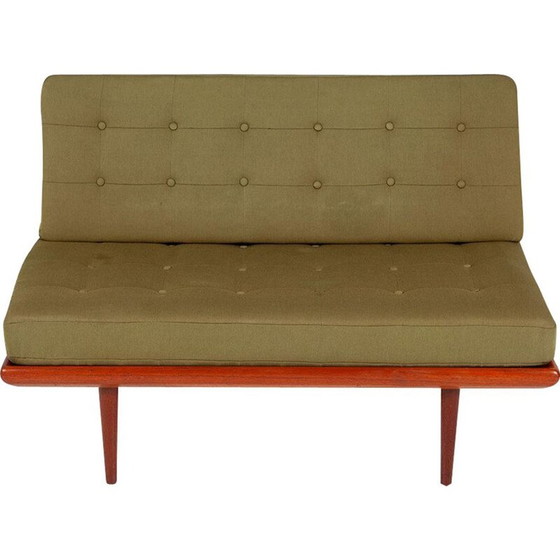 Image 1 of Vintage groen stoffen en teakhouten Minerva daybed van Peter Hvidt & Orla Mølgaard-Nielsen voor France & Daverkosen, jaren 1960