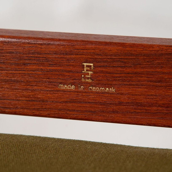 Image 1 of Vintage groen stoffen en teakhouten Minerva daybed van Peter Hvidt & Orla Mølgaard-Nielsen voor France & Daverkosen, jaren 1960