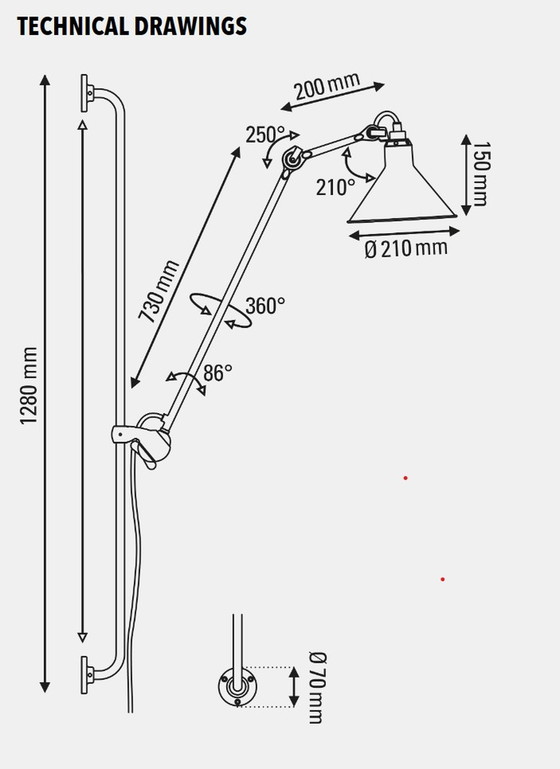 Image 1 of DCW Lampe Gras nr. 214