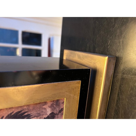 Image 1 of Vintage pagode lamp in gelakt melamine en messing voor Maison le Dauphin, 1970