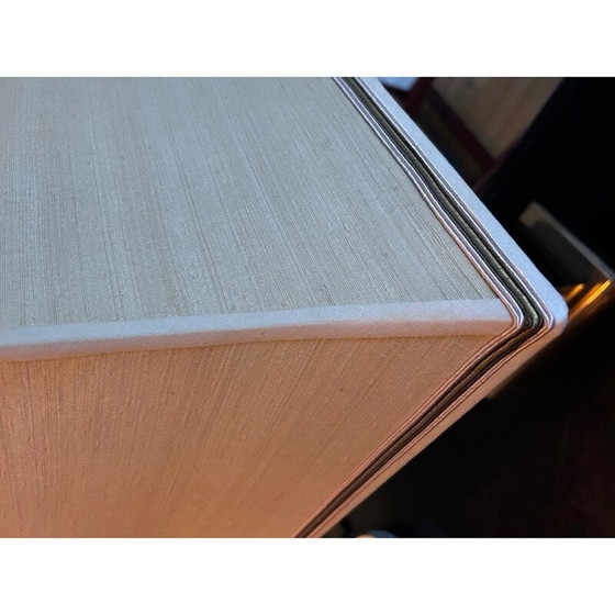 Image 1 of Vintage pagode lamp in gelakt melamine en messing voor Maison le Dauphin, 1970