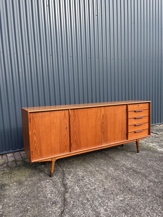 Image 1 of Vintage Dressoir Lowboard Kast Tvmeubel Teak