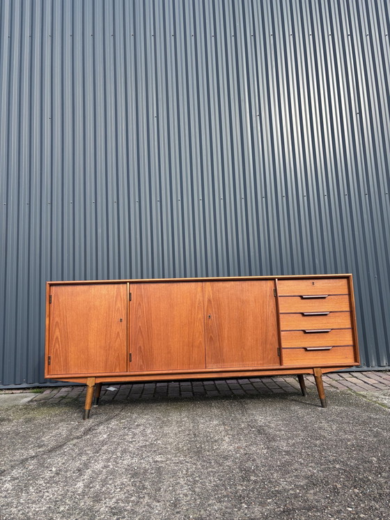 Image 1 of Vintage Dressoir Lowboard Kast Tvmeubel Teak