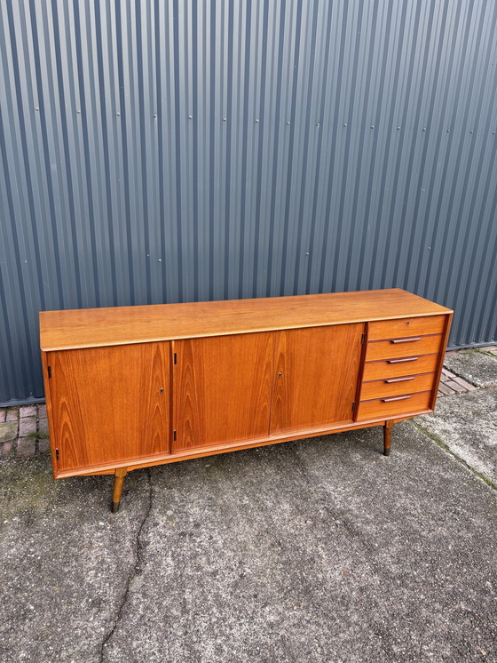 Image 1 of Vintage Dressoir Lowboard Kast Tvmeubel Teak