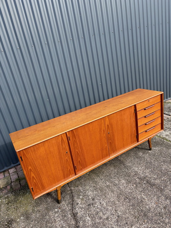 Image 1 of Vintage Dressoir Lowboard Kast Tvmeubel Teak