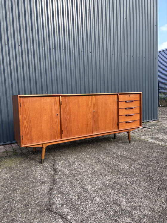 Image 1 of Vintage Dressoir Lowboard Kast Tvmeubel Teak