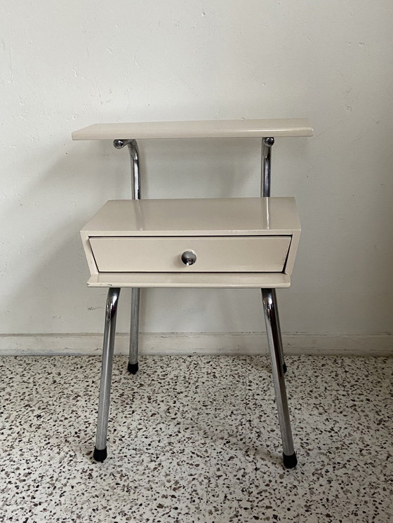 Image 1 of Complete Vintage Slaapkamerset Jaren ‘50 Toegeschreven Aan Wim Rietveld Voor Auping