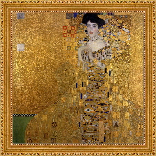 Gustav Klimt---Adele Bloch Bauer  (Ingelijst)