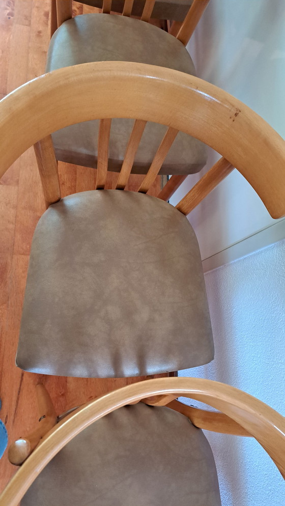 Image 1 of 4x Vintage KOK  stoelen