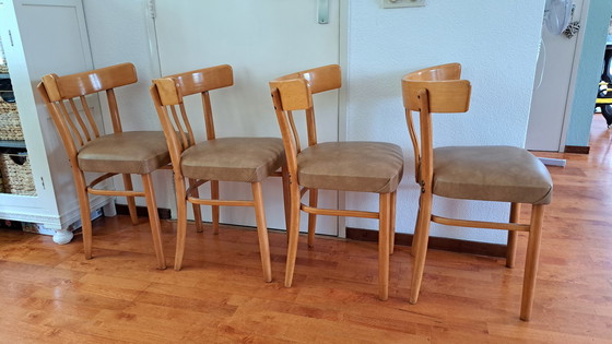 Image 1 of 4x Vintage KOK  stoelen