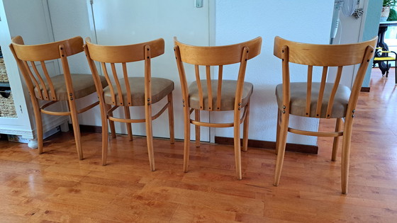 Image 1 of 4x Vintage KOK  stoelen
