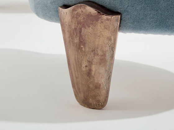 Image 1 of Paar Krukjes Garouste & Bonetti Koala Brons Mohair Fluweel 1995