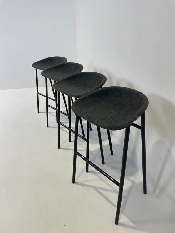 Image 1 of 3x De Vorm LJ 3 PET Felt Bar Stool