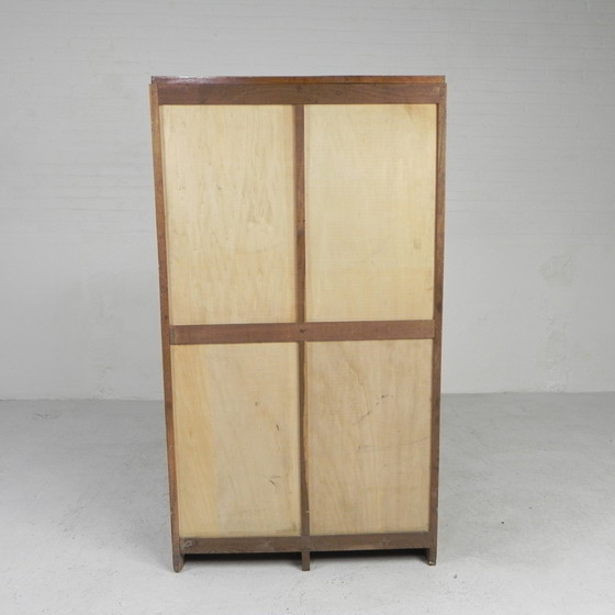 Image 1 of Eiken rolluikkast met 2 luiken, 150 cm hoog