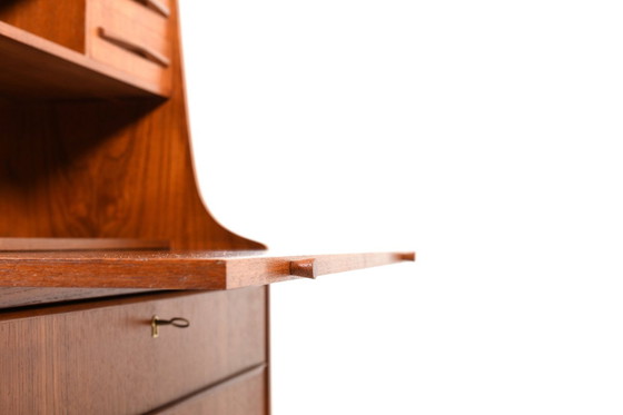 Image 1 of Scandinavische teakhouten secretaire, 1950