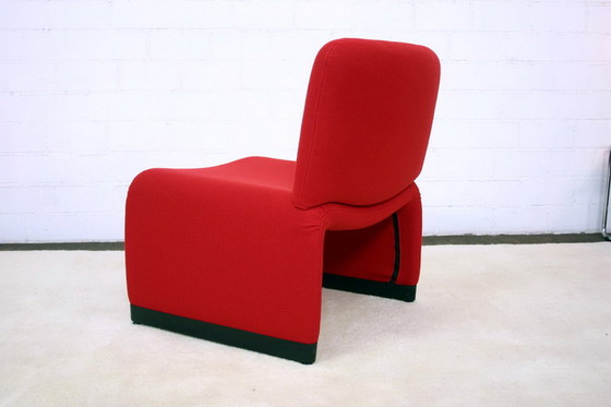 Image 1 of 1 van 3 Italiaanse Mid Century Lounge Fauteuils, nieuwe hoes