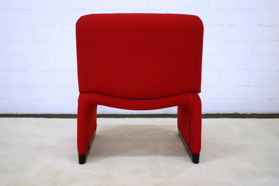 Image 1 of 1 van 3 Italiaanse Mid Century Lounge Fauteuils, nieuwe hoes