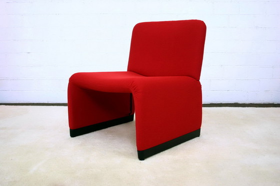 Image 1 of 1 van 3 Italiaanse Mid Century Lounge Fauteuils, nieuwe hoes