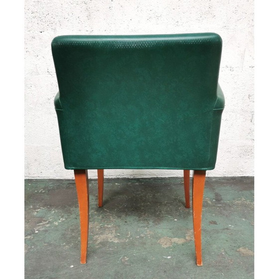 Image 1 of Vintage massief houten brugstoel van Didier Gomez voor Ligne Roset