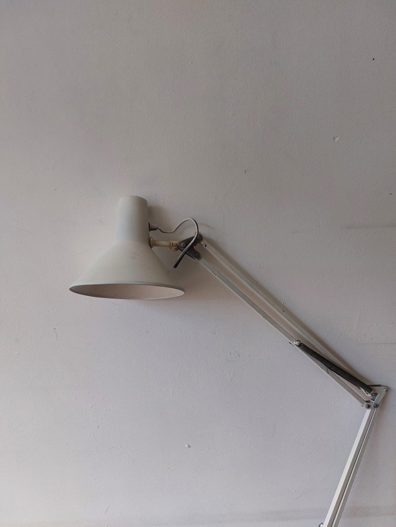 Image 1 of Vintage witte architectenlamp