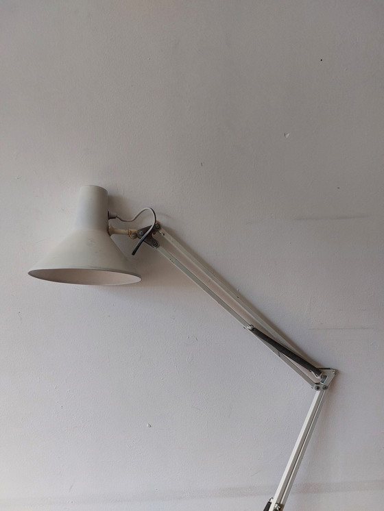 Image 1 of Vintage witte architectenlamp