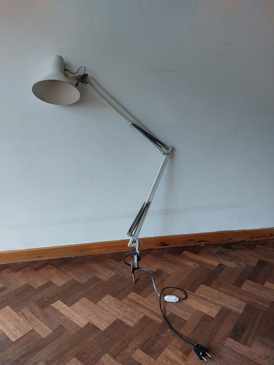 Image 1 of Vintage witte architectenlamp