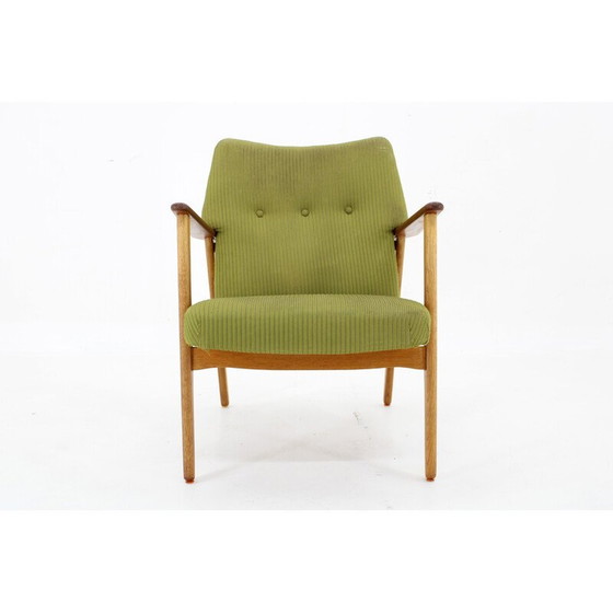 Image 1 of Vintage teak en eiken fauteuil van Kurt Olsen, Denemarken 1960