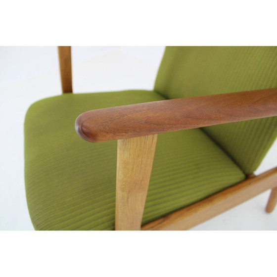 Image 1 of Vintage teak en eiken fauteuil van Kurt Olsen, Denemarken 1960