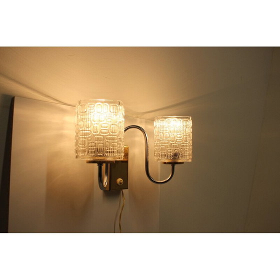 Image 1 of Mid-eeuwse wandlamp van Lidokov, Tsjecho-Slowakije 1970