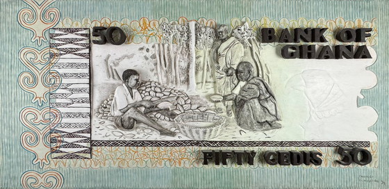 Image 1 of Thomas Tchopzan 'Bank van Ghana, vijftig cedi'.