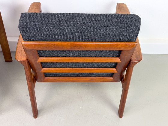 Image 1 of Loungestoelen in teak van Sven Ellekaer voor Komfort, 1960S, set van 2