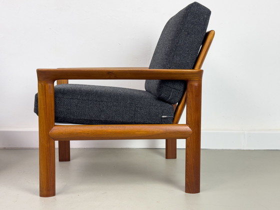 Image 1 of Loungestoelen in teak van Sven Ellekaer voor Komfort, 1960S, set van 2