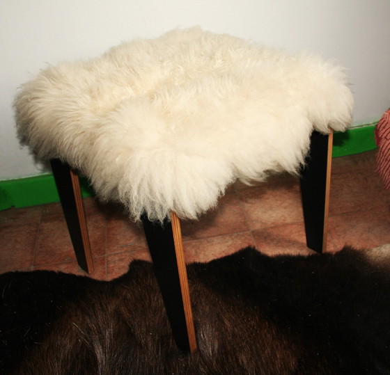 Image 1 of Strak Woolly bankje/bijzettafel